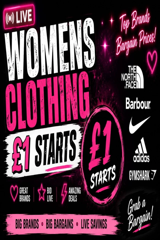 £1 START WOMENS CLOTHING LIVE 💖 Huge Brand Bargains!