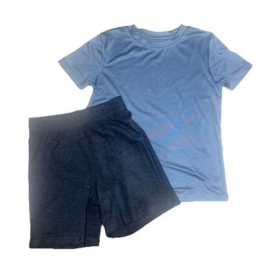 Layer 8 Navy Blue Shorts Short Sleeve Shirt  Set Boys 6 NWOT