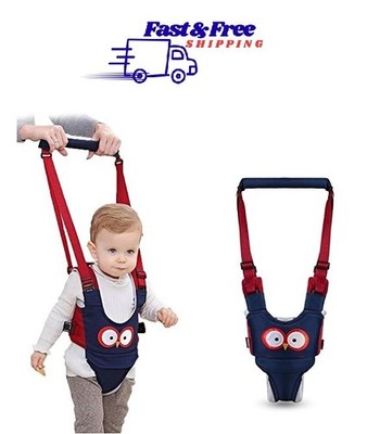Baby Walking Harness Assistant Belt- Handheld Kids Walker Helper- 7-24 Month Old