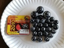 2010 Mega Marbles Vacor Porcupine Retired First Run With Tag 24 + 3 Shooters