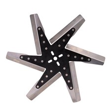 Derale 17 High Performance Stainless Steel Standard Rotation Flex Fan Black
