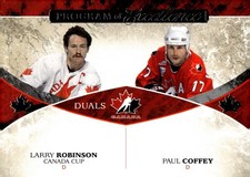 Larry Robinson Paul Coffey Program of Excellence 2017-18 UD The Cup Blank Back