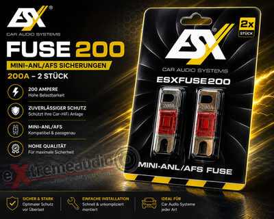 ESX FUSE200 Mini-ANL/AFS Sicherungen 200A - 2 Stück MINI ANL Sicherung