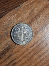 1945 Great Britain Silver Half Crown - King George VI - WWII Era - .500 Silver
