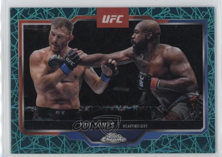 2025 Topps Chrome UFC Teal Lazer Refractor /175 Jon Jones #83 1d77