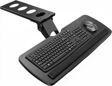 HUANUO Under Desk Keyboard Tray, 360 Degree A...