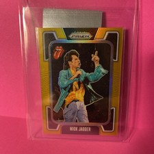 Panini Prism 2025. Rolling Stones. Mick Jagger. Gold 1/10 