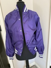 Leader Sportswear Vintage Purple Bomber Jacket M