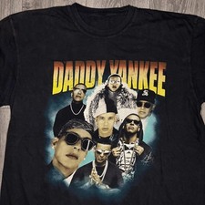 Nueva Camiseta Popular Daddy Yankee Regalo Para Fans Negra Todas las Tallas TK301