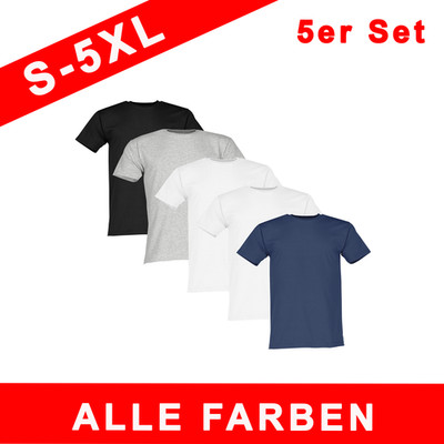 Fruit of the Loom 5er Pack Original T-Shirt Herren | S-5XL | Baumwolle