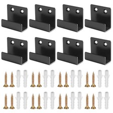TOP-VIGOR 8Pcs U Shaped Brackets, 30mm Heavy-Duty Mirror Hanging Brackets Sta...