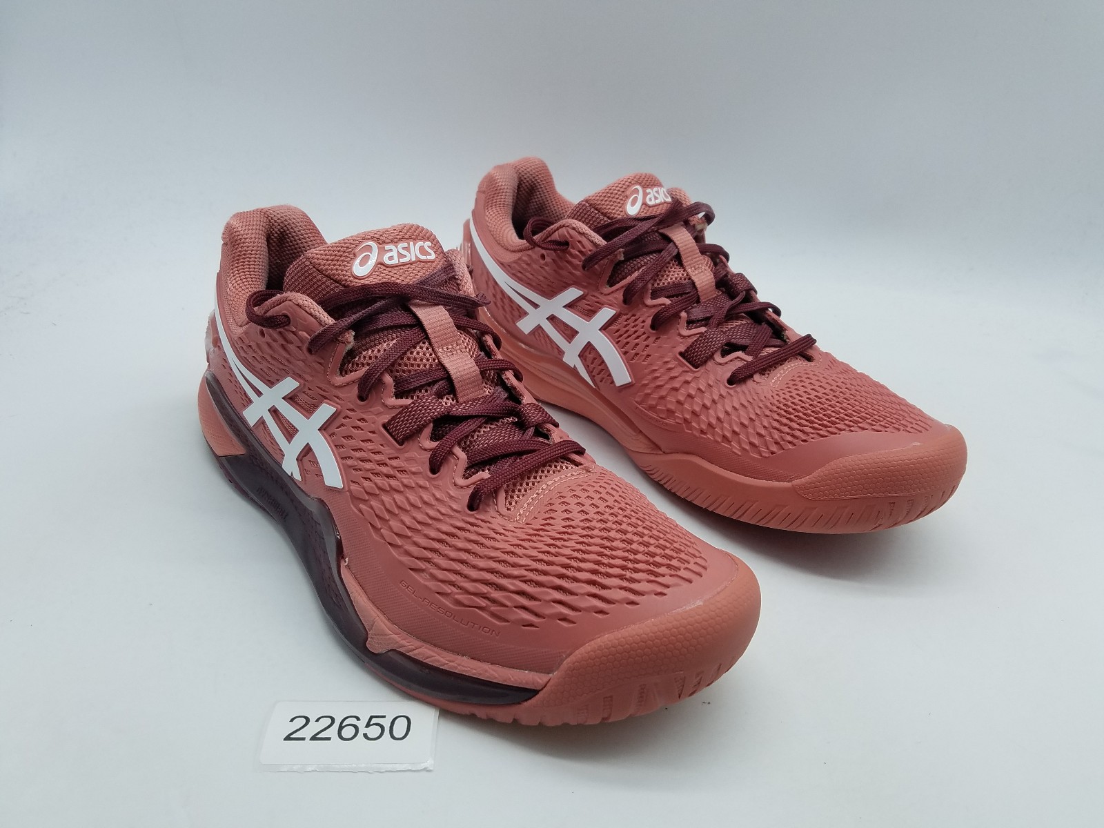 Asics Gel-Resolution 9 Women's Size 10 Tennis Pickleball Shoes Light Garnet
