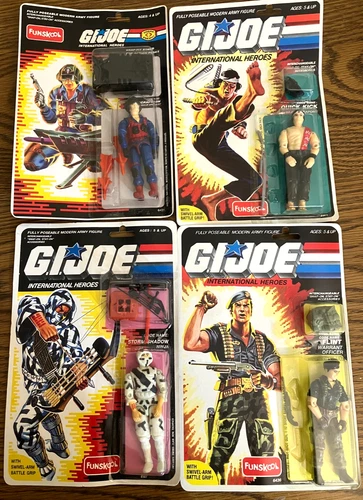 Gi Joe Funskool India action figures Scrap Iron Quick Kick Storm Shadow Flint