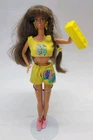Vintage 1991 Rollerblade Teresa Barbie Doll Redressed Yellow Boombox *No Skates*