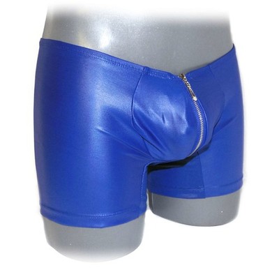 Men Leather look Pants With Exposed Hips (M)