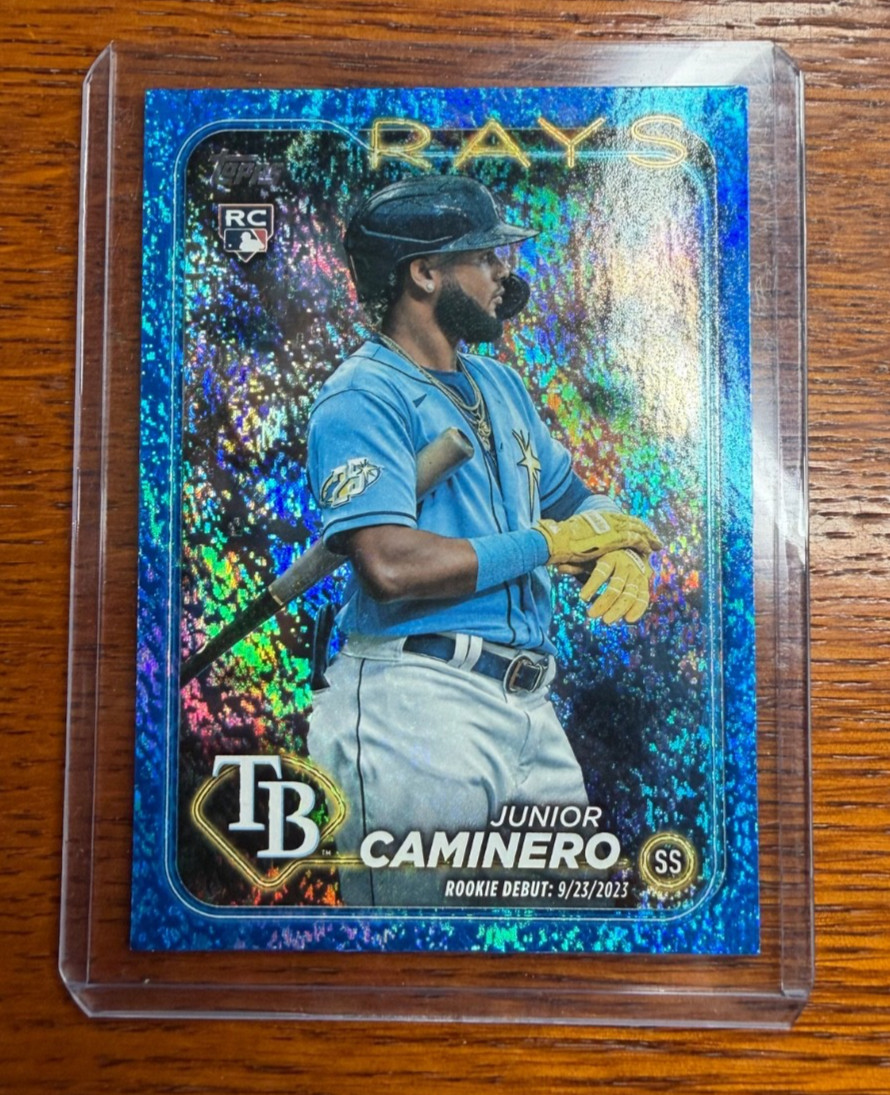 2024 Topps Update #US223 JUNIOR CAMINERO Rookie Debut Blue Holofoil /999