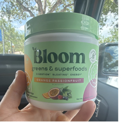 Bloom Greens & Superfoods Orange Passionfruit Powder 6.45oz Gluten-Free