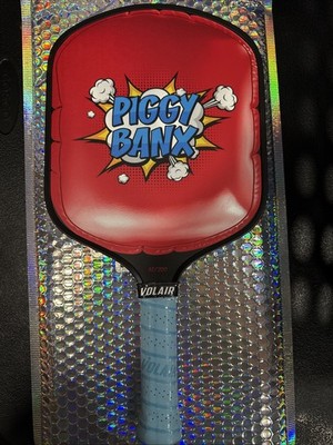 NEW Piggybanx X Volair Pro 2 16mm Pickleball Paddle /200 Red Limited Edition