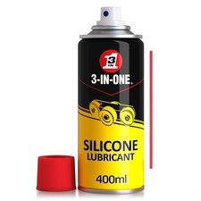 3-IN-ONE Silicone Lubricant 400ml, Quick Drying Silicone Spray for Windows, Doo