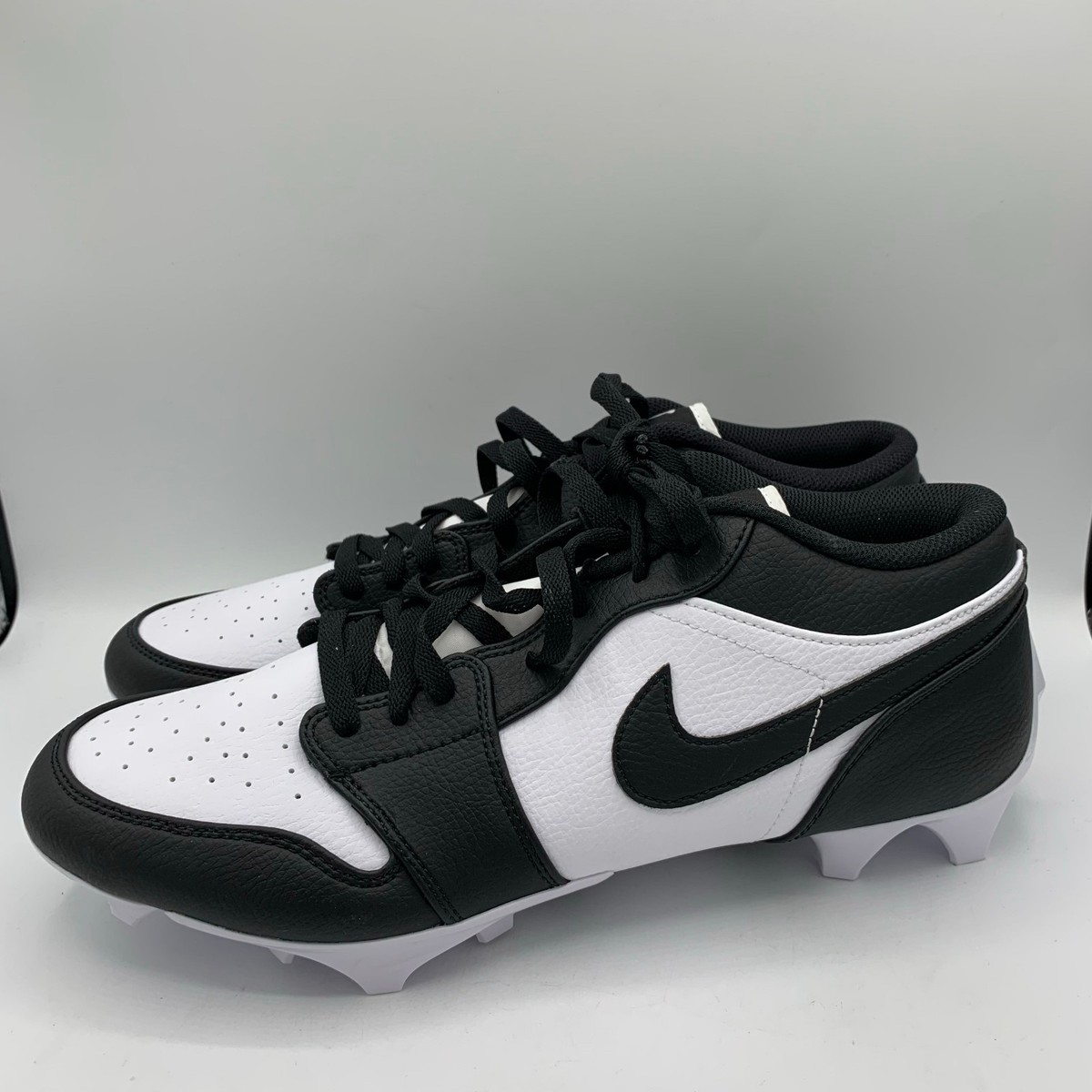 Nike Air Jordan 1 Low TD Football Cleats Mens Size 11 Black White