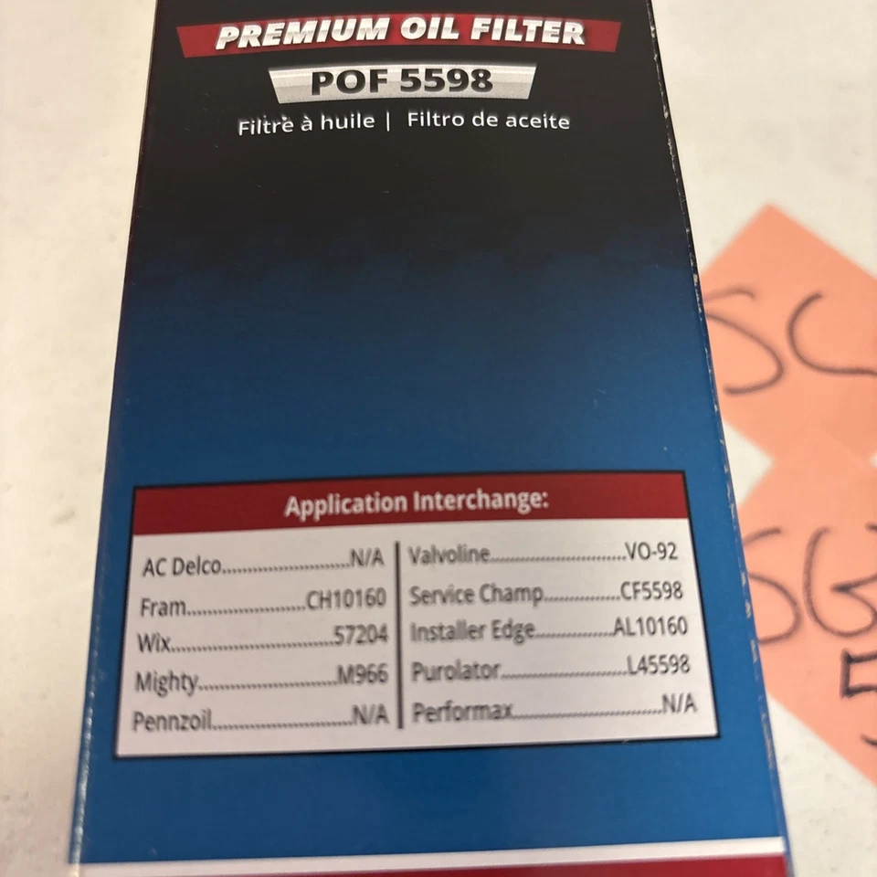 Filtro de aceite Prime Guard Premium POF5598 para Audi Q5 2009-2017 3,0 L 3,2 L Foto 2 de 2