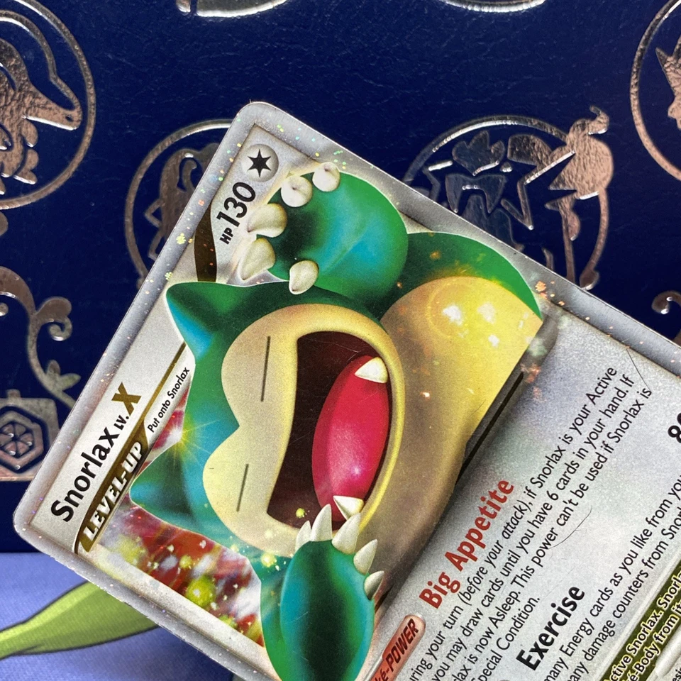 Pokémon TCG Snorlax LV.X Rising Rivals Holo Card 111/111 MP - Image 3 of 4