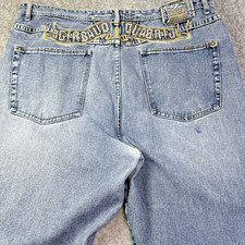 VTG Y2K Marithe  Francois Girbaud Jeans Men Sz 40x29 Embroidered Baggy Med Wash