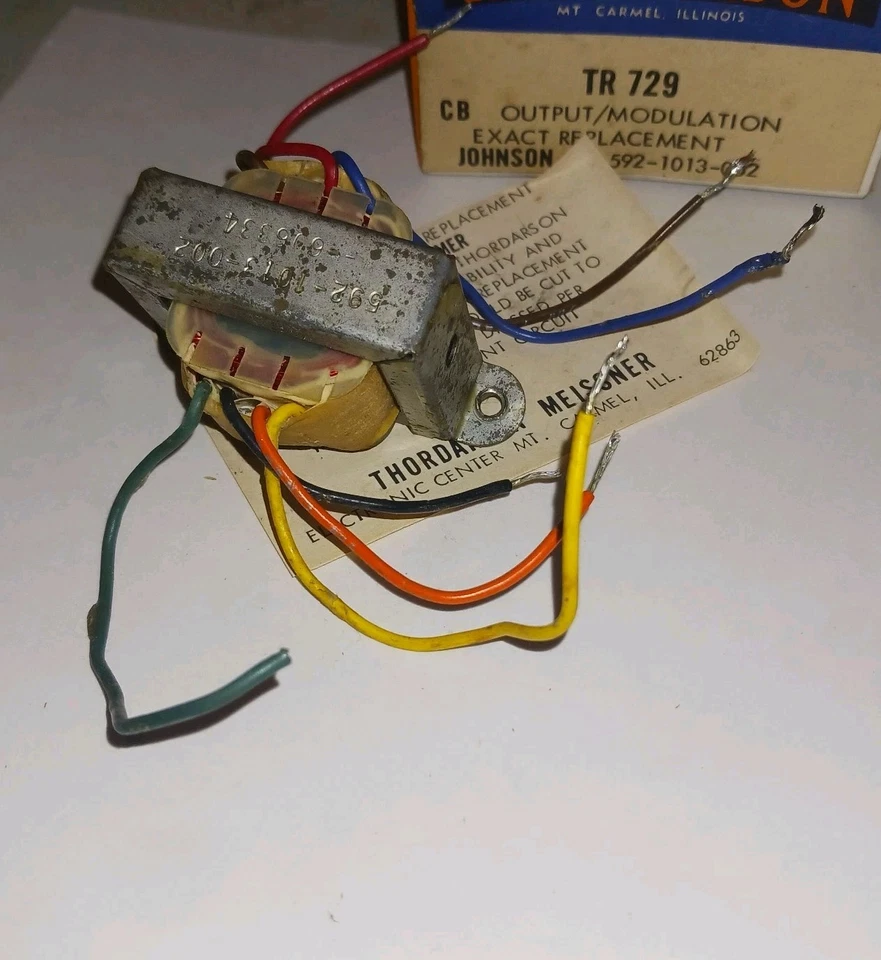 THORDARSON CB OUTPUT MODULATION TRANSFORMER TR729 IN BOX, JOHNSON - Image 3 of 3