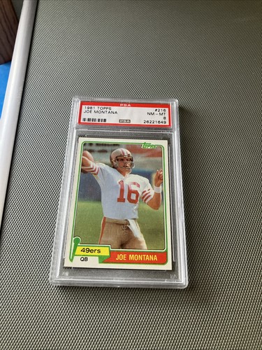 Topps 1981 Topps Joe Montana Rookie #216 PSA 8 San Francisco 49ers NFL