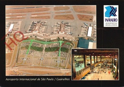 Ansichtskarte>>AEROPORTO INTERNACIONAL DE SAO PAULO GUARULHOS, FLUGHAFEN