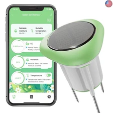 Smart 3-in-1 Soil Moisture/Temperature/Fertility Meter for Outdoor Plant, Soil