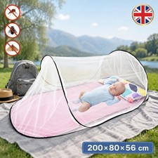 Portable Pop-Up Anti-Mosquito Net Sleeping Bag Bug Net for Bedding Camping Patio