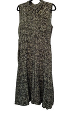 Thought Zinnia Dress UK 14 - Brown Green Animal Print Tencel