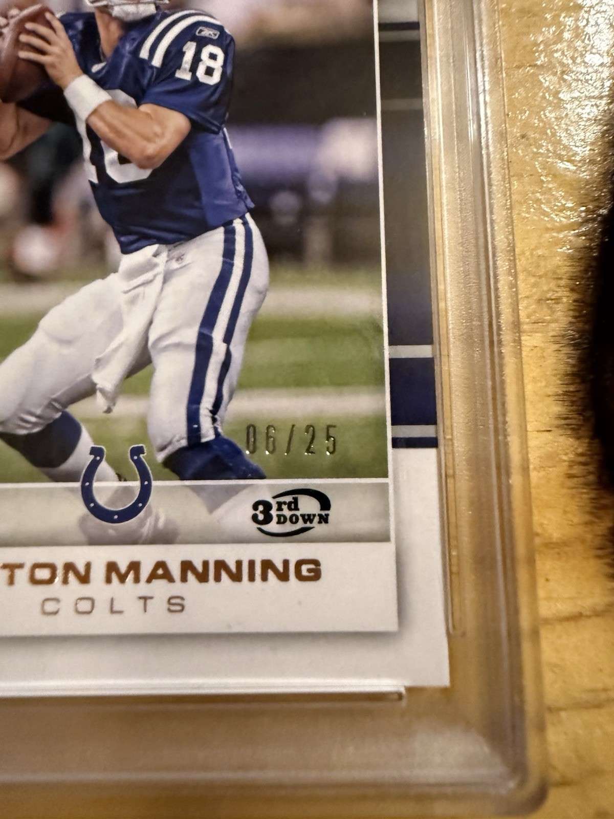 2017 Panini Payton Manning 3rd DownSsp#/25 PSA 10! Also a True 1 Of 1🔥 view 2