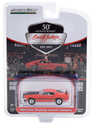 1969 Ford Mustang Fastback Custom **** Greenlight Barrett Jackson 1:64