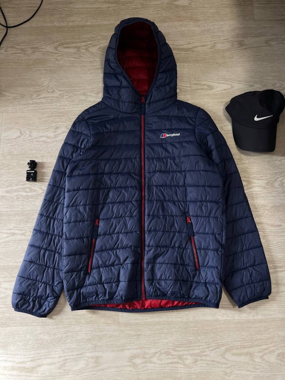 Berghaus Jacket Blue Hooded Full Zip Size S