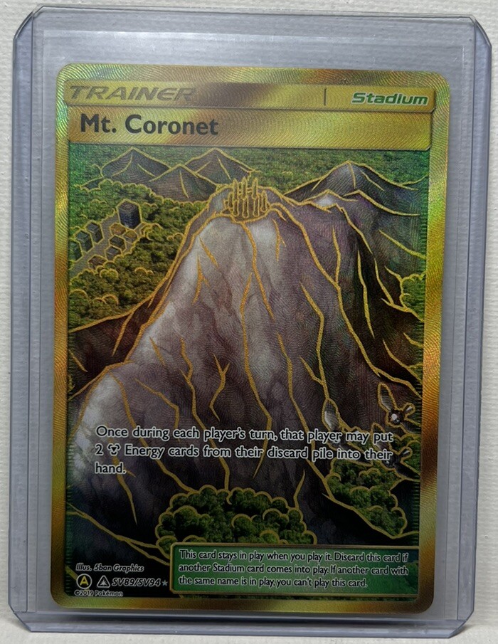 Pokemon Hidden Fates Mt. Coronet Gold Secret Rare #SV89/SV94