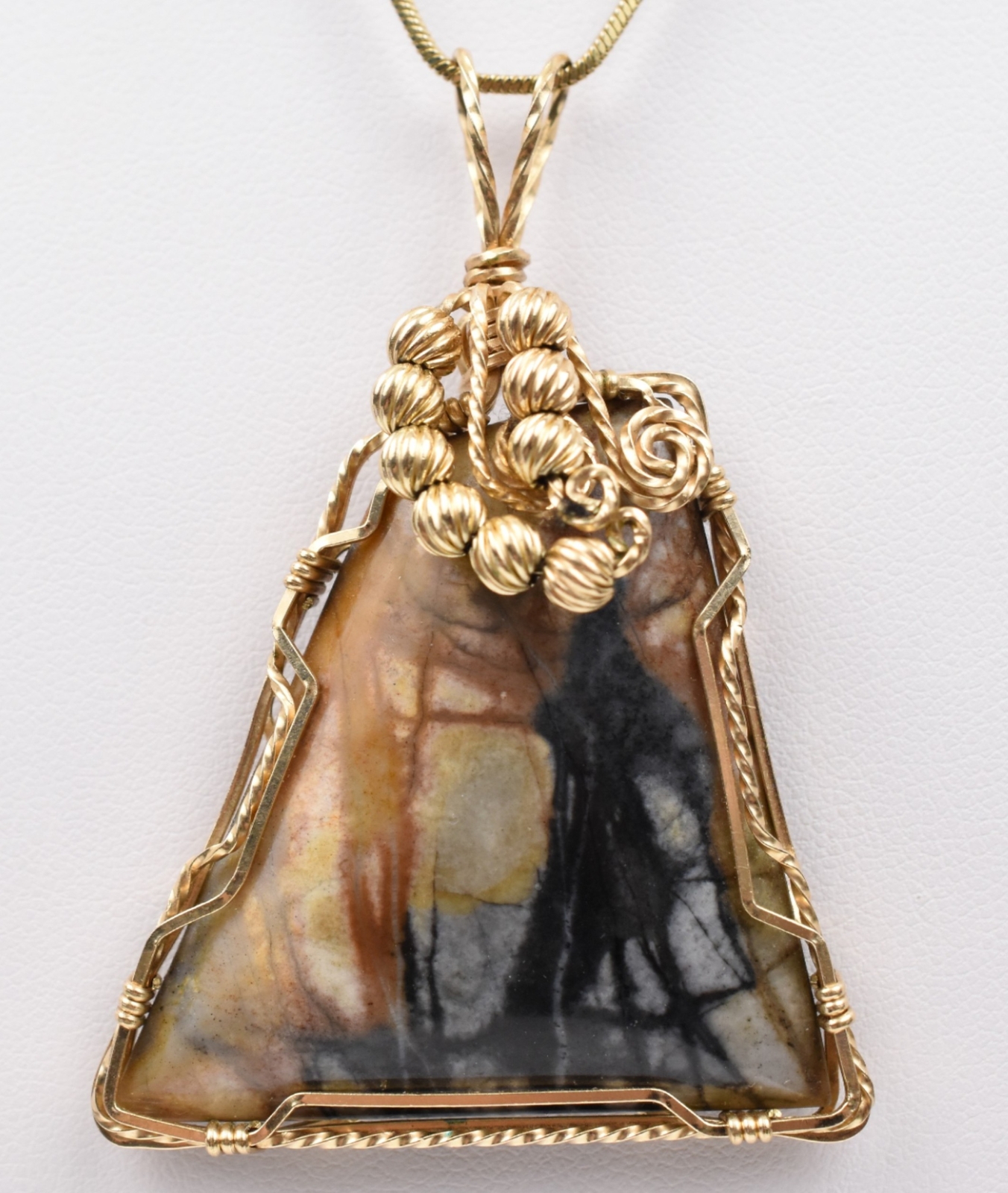 12K Yellow Gold-Fill Chain Pendant 24