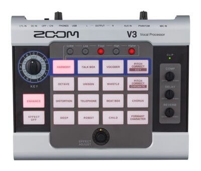 ZOOM V3 Vocal Processor Voice Changer Voice Effects Multi-Effect