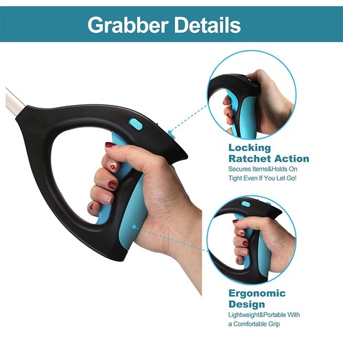 Paquete de 2 32"" Reacher Grabber Herramienta Plegable Alcance Basura Recogida Industrial - Imagen 6 de 9