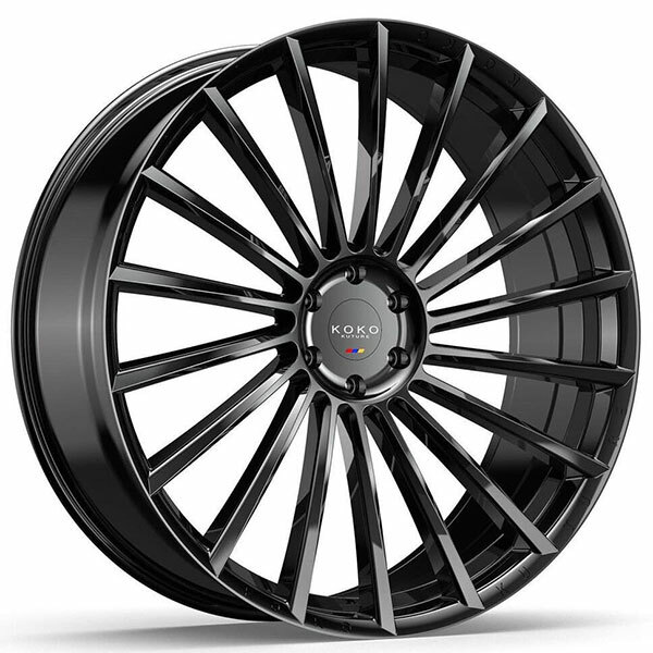24" Koko Kuture Urfa Black Wheels fit Mercedes with Tires fit Bentley Bentayga