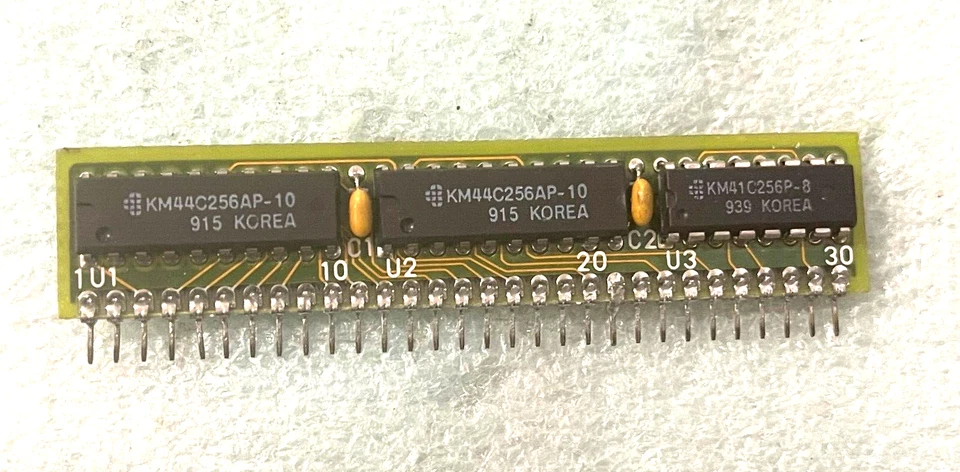 RARE NEW 1 MEG 30 PIN SIPP KM44C256AP-10 MEMORY RM2-54A-14 - Image 2 of 3