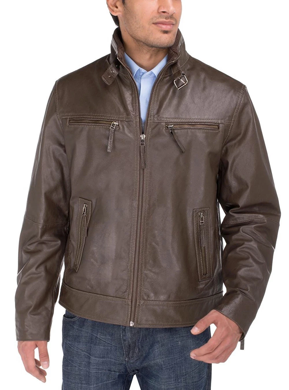 Luciano Natazzi Mens Quality Cowhide PDM Leather Moto Jacket Heritage
Opens in a new window or tab