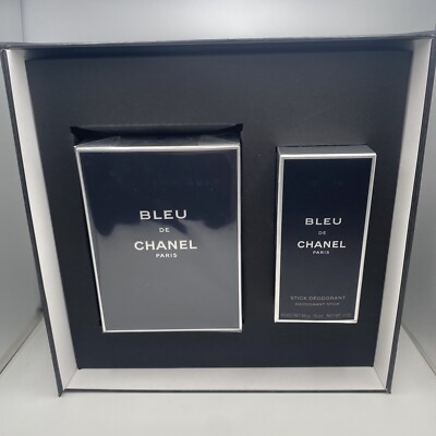 CHANEL BLEU De CHANEL 2 Piece Gift Set 3.4 oz EDT and DEODORANT STICK NEW IN BOX