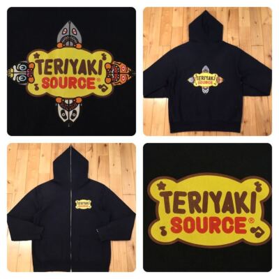 BAPE shark Teriyaki Alien Full Zip Hoodie Dark Navy A Bathing Ape