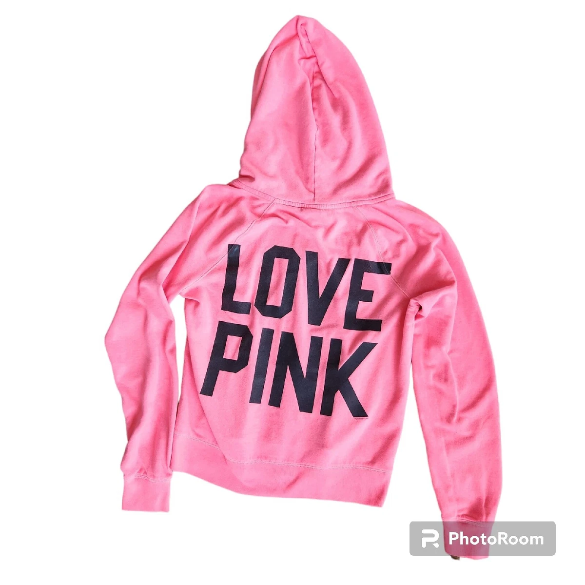 PINK Victoriau0026#039;s Secret 86 Pink Zip-up Hoodie Large | eBay