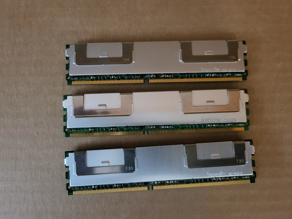 LOT OF 3 HYNIX HYMP31GF72CMP4D5-Y5 24GB (8GBX3) 4RX4 PC2-5300F W8-4(5) - Image 2 of 4