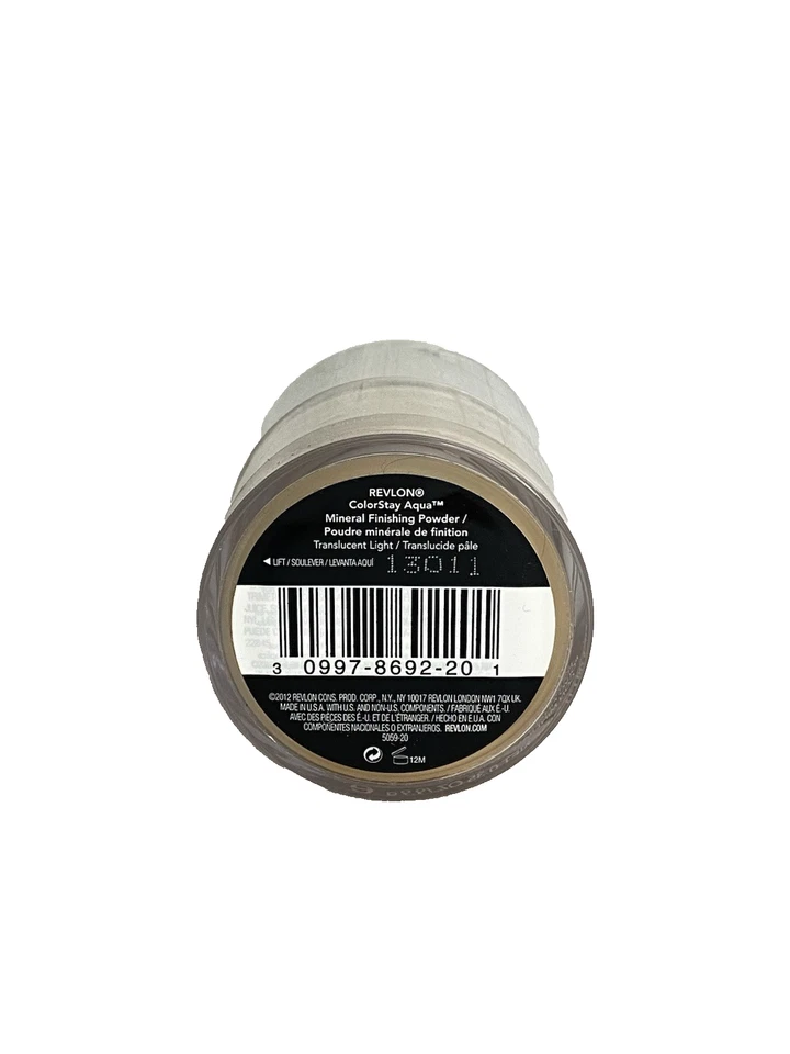 REVLON Colorstay Aqua Mineral FINISHING POWDER ~ TRANSLUCENT LIGHT #020 ~ SEALED - Image 2 of 3