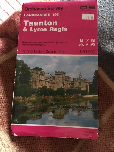 OS Ordnance Survey Landranger Map Sheet 193 Taunton & Lyme Regis