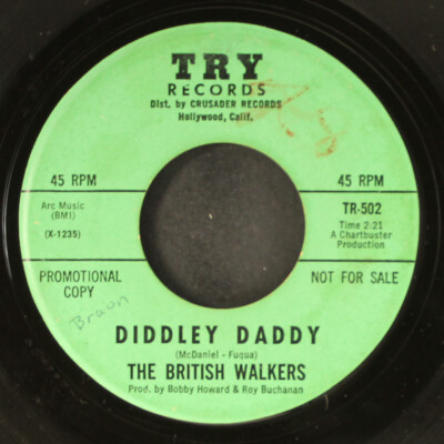 BRITISH WALKERS: i found you / diddley daddy TRY 7'' Single 45 RPM